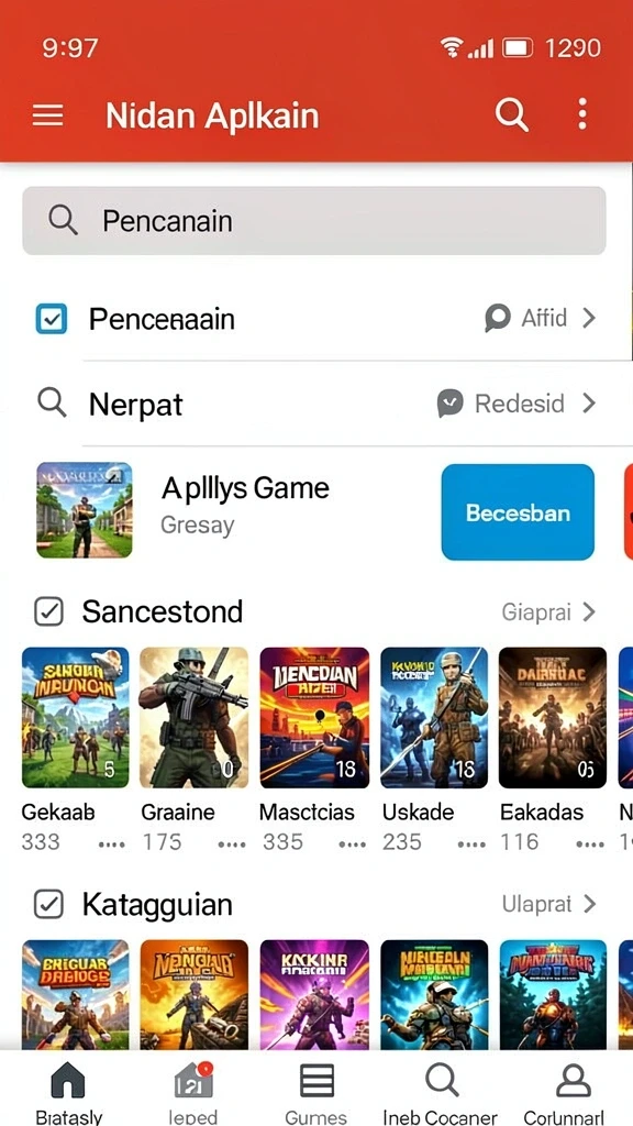 mg525 - Screenshot fitur sosial yang memperlihatkan interaksi antar pemain.